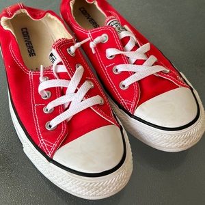 Red Converse - Size 10